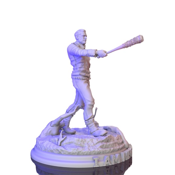 The Walking Dead Negan 3D Printed Model Unpainted Unassembled GK 1:8 Scale - Picture 2 of 7
